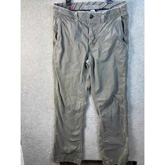 Vtg American Eagle Chino Pants Men's 32x34 Brown AE Skater Y2K Bootcut *READ - Picture 2 of 13